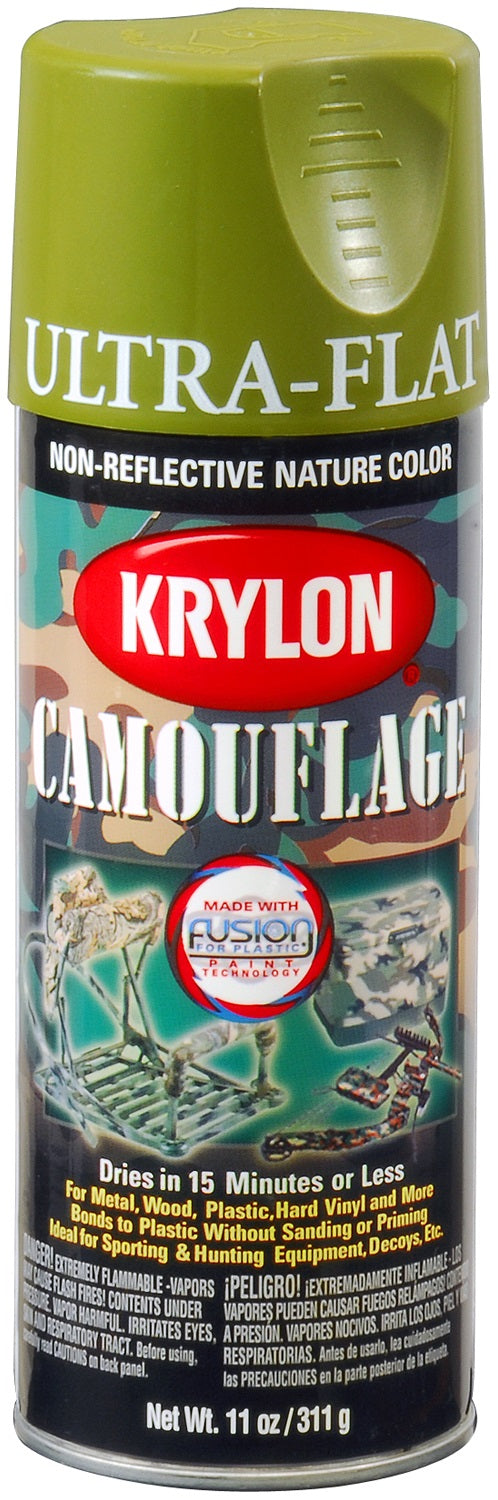 Krylon 4296 Krylon Camouflage Paint with Fusion for Plastic Technology