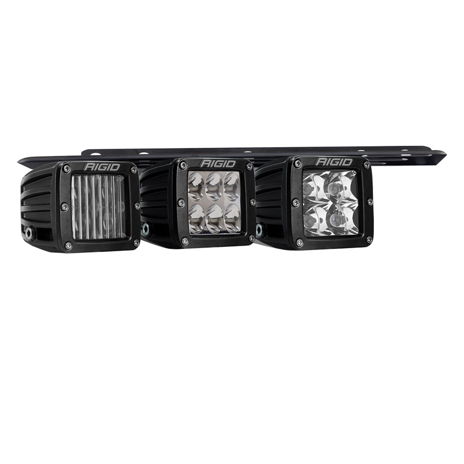 Rigid Industries 46738 D-Series Triple Fog Light Kit Fits 21-25 F-150