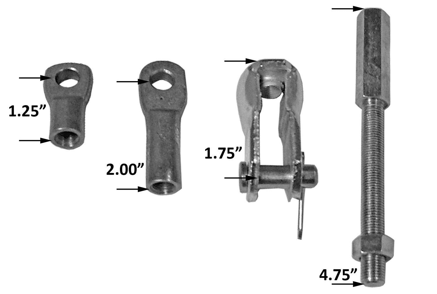 Tuff Stuff Performance 4750 Brake Booster Extension Rod And Clevis Kit