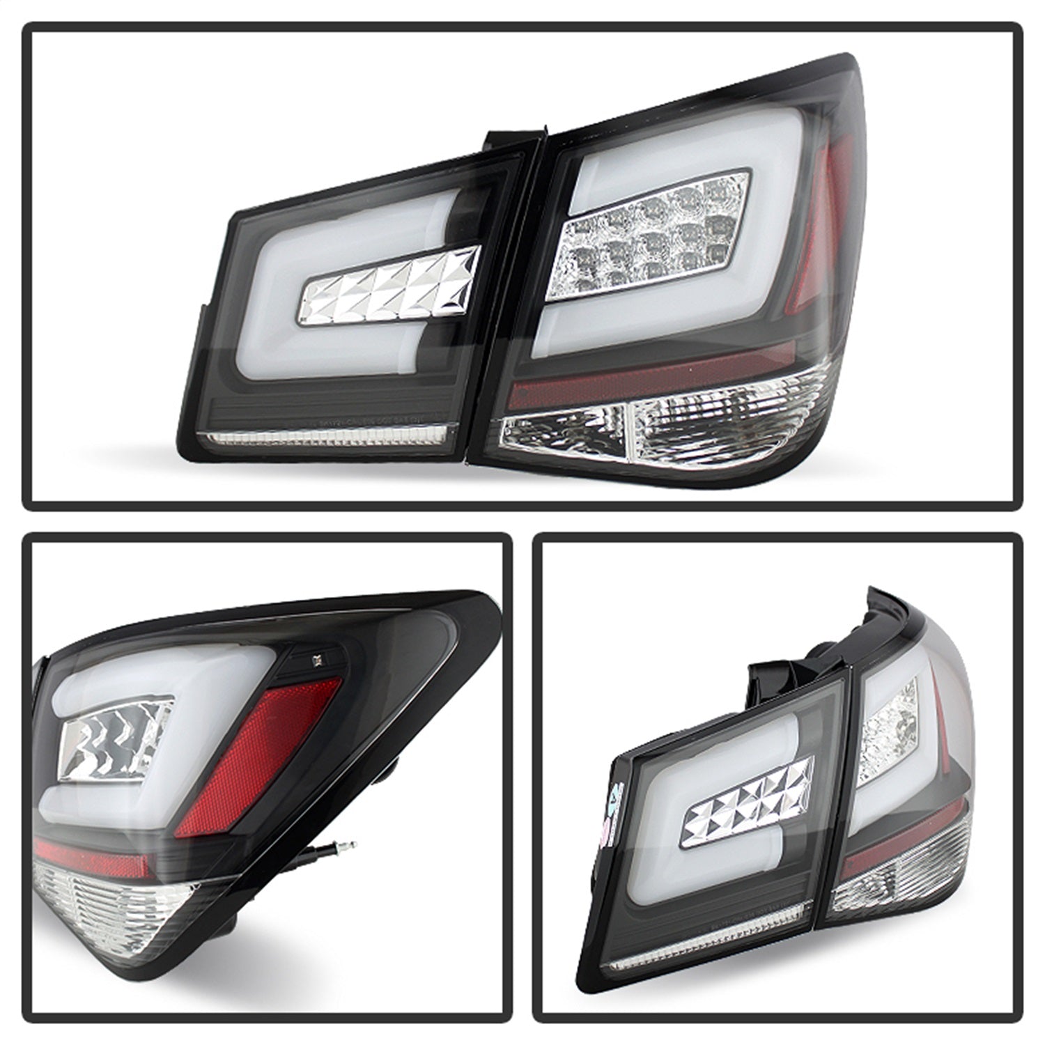 Spyder Auto 5076595 Light Bar LED Tail Lights Fits 11-16 Cruze Cruze Limited