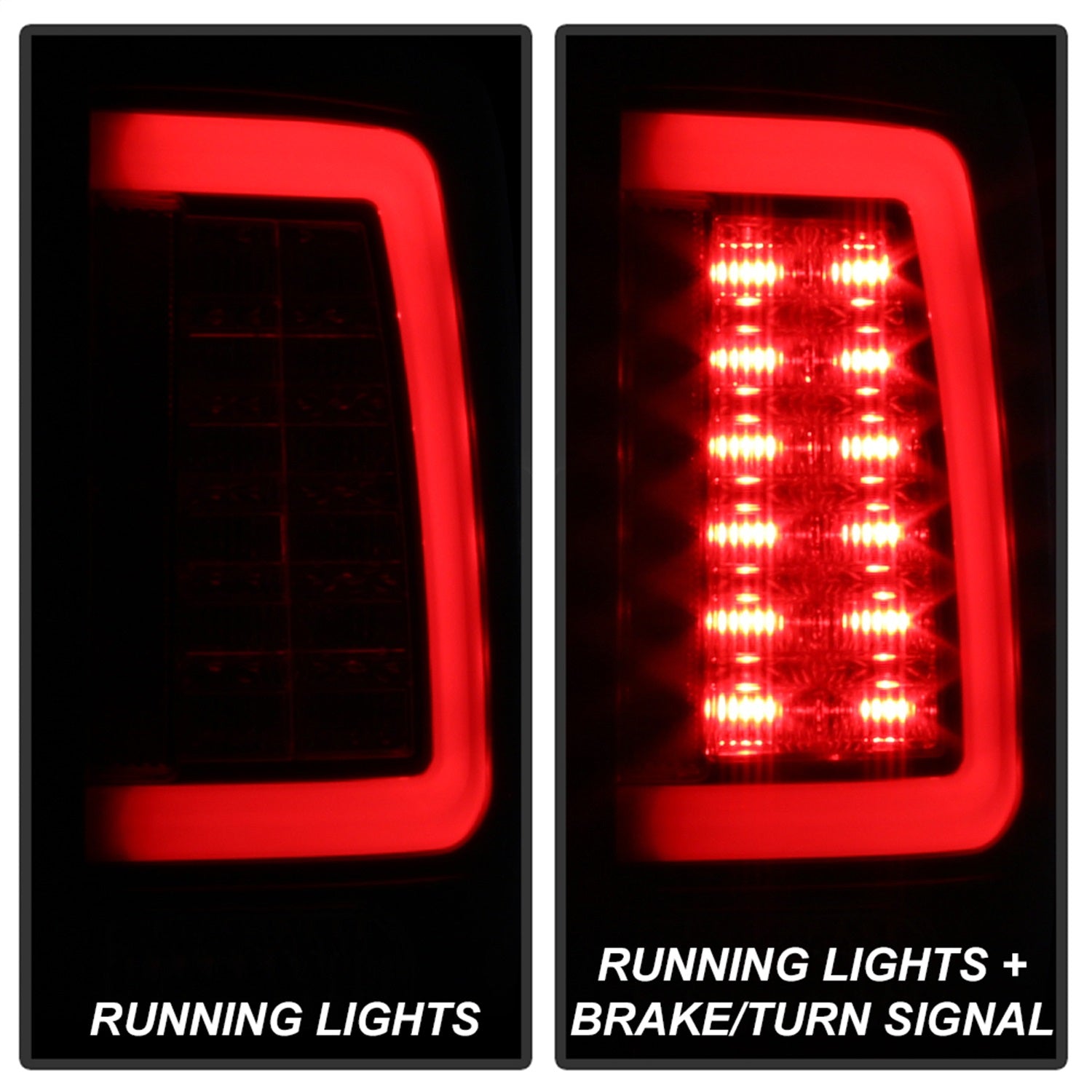 Spyder Auto 5084057 LED Tail Lights Fits 13-18 1500 2500 3500
