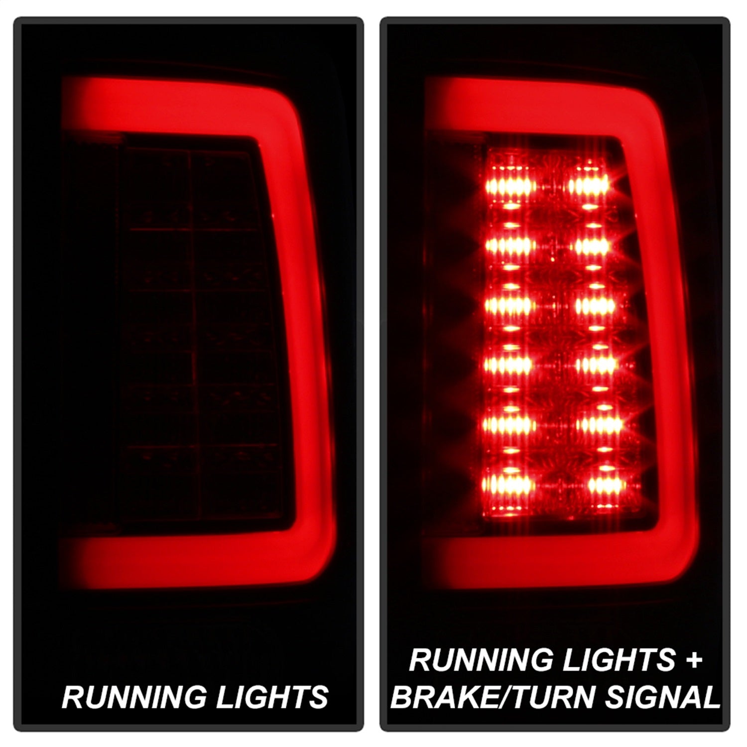 Spyder Auto 5084064 LED Tail Lights Fits 13-18 1500 2500 3500