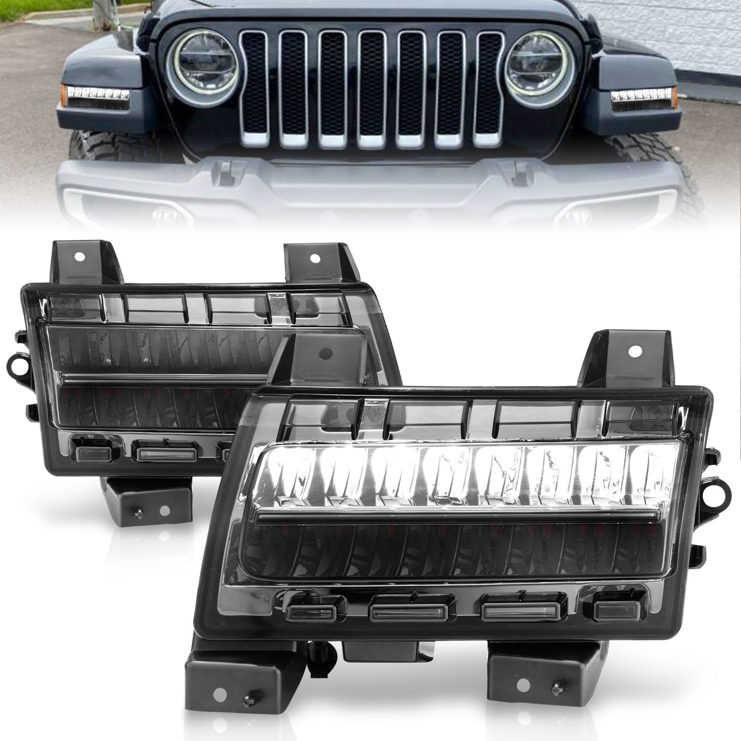 Anzo USA 511085 Side Marker Light Assembly Fits 18-25 Gladiator Wrangler (JL)