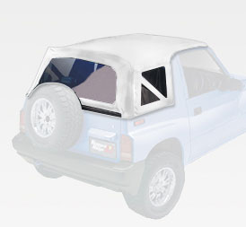 Rugged Ridge 53722.52 Replacement Soft Top Fits 89-94 Sidekick Tracker