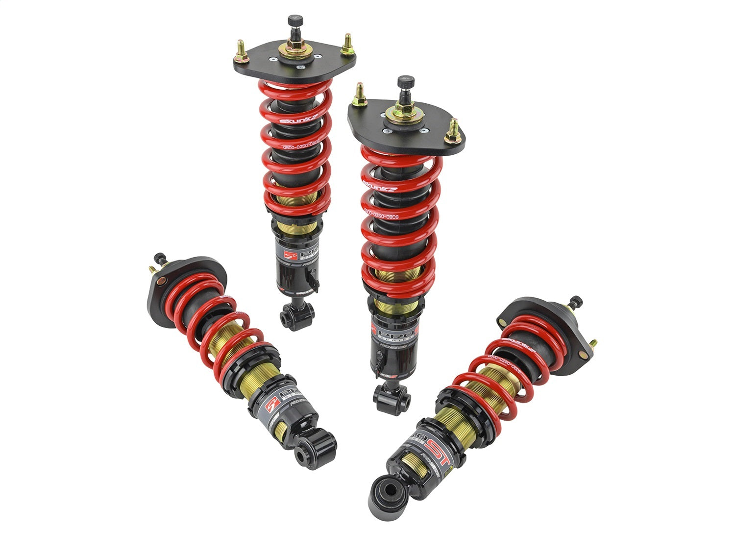 Skunk2 Racing 541-10-1100 Pro-ST Coilover Shock Absorber Set Fits 90-05 Miata