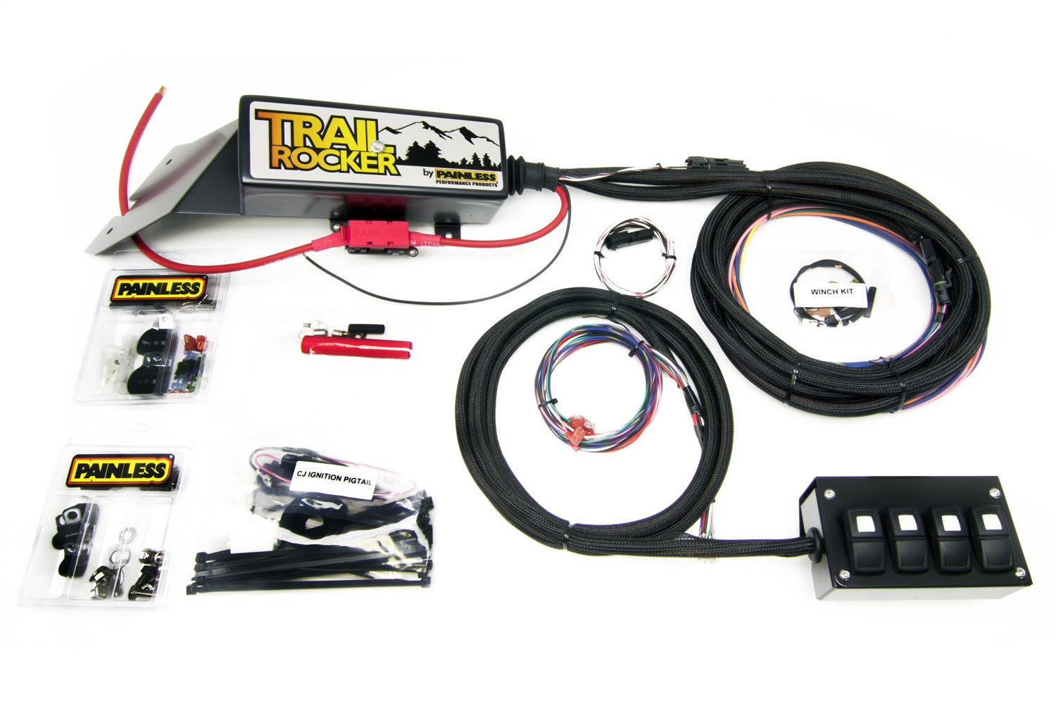 Painless Wiring 57020 Trail Rocker System Kit Fits 76-86 CJ5 CJ7 Scrambler