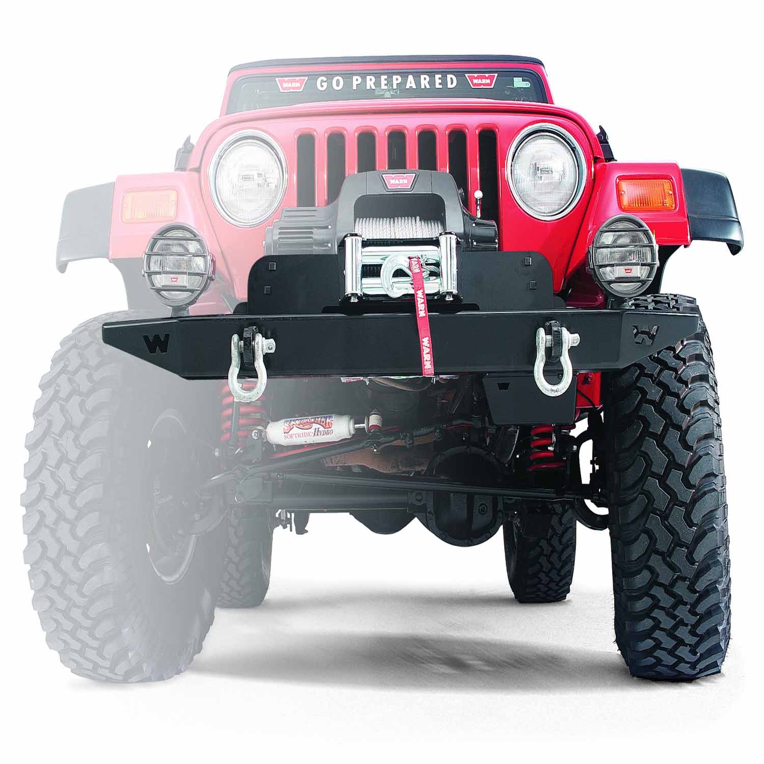 Warn 13910 Winch Mounting Plate Fits 55-86 CJ5 CJ6 CJ7 Scrambler Willys