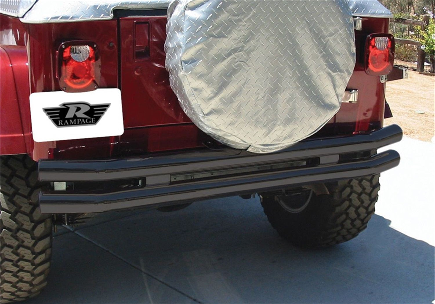 Rampage 7649 Double Tube Bumper Fits 87-06 Wrangler (TJ) Wrangler (YJ)