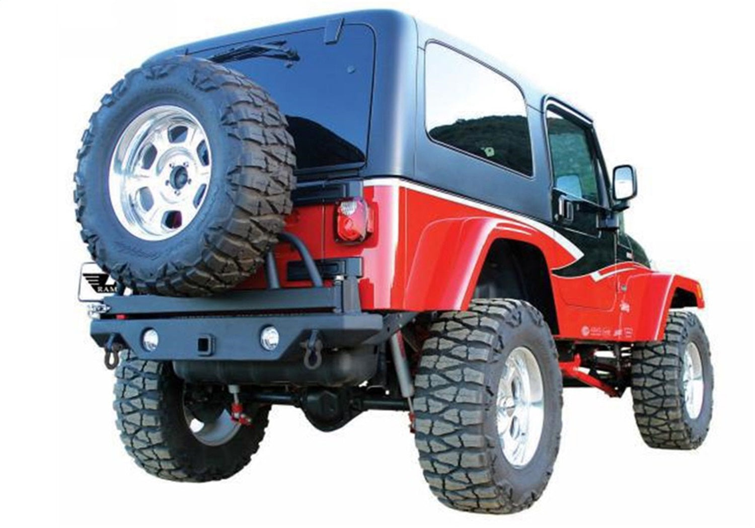 Rampage 76610 Rear Recovery Bumper Fits 87-06 Wrangler (TJ) Wrangler (YJ)