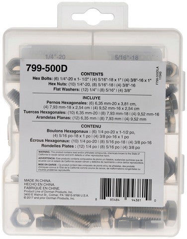 Dorman Stainless Steel Hardware Assortment  799-500D