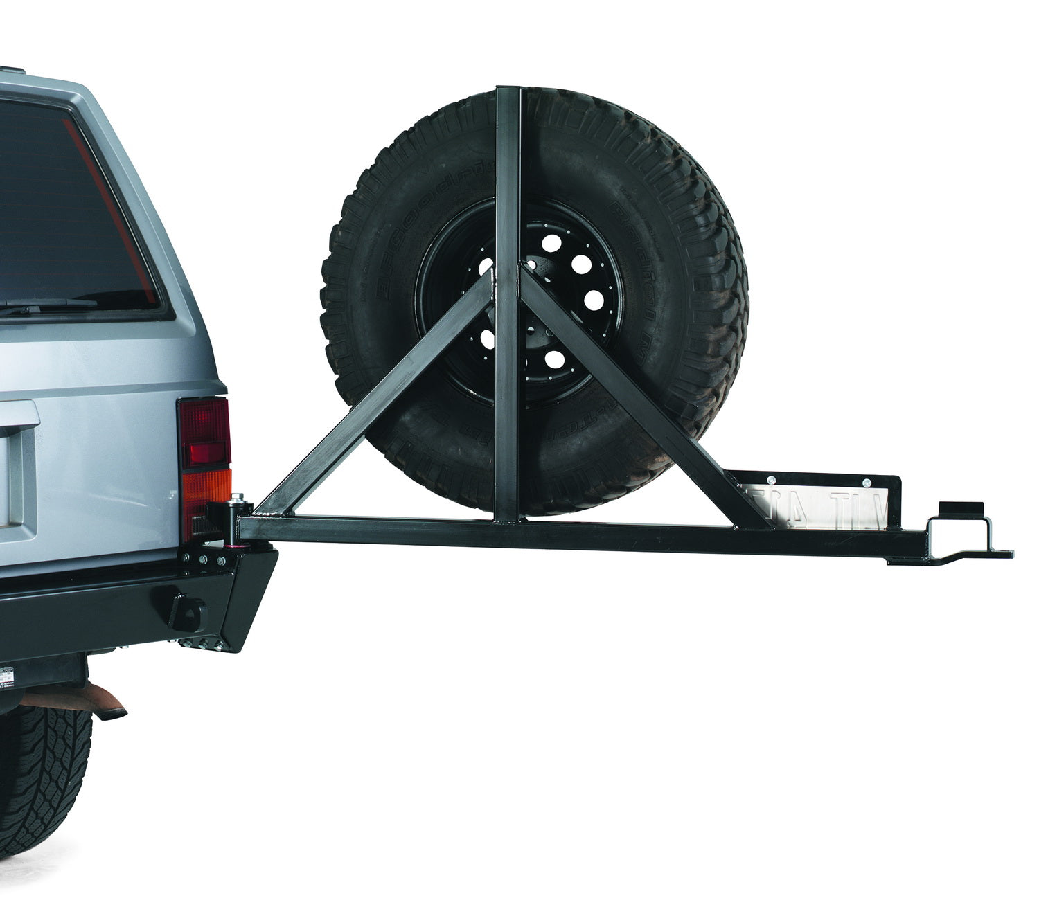 Warn 63253 Bumper Tire Carrier Fits 76-86 CJ5 CJ7