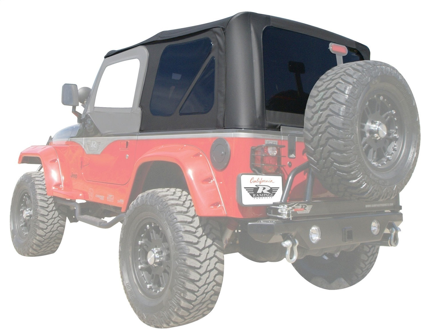 Rampage 912835 Factory Replacement Soft Top Fits 97-06 Wrangler (TJ)