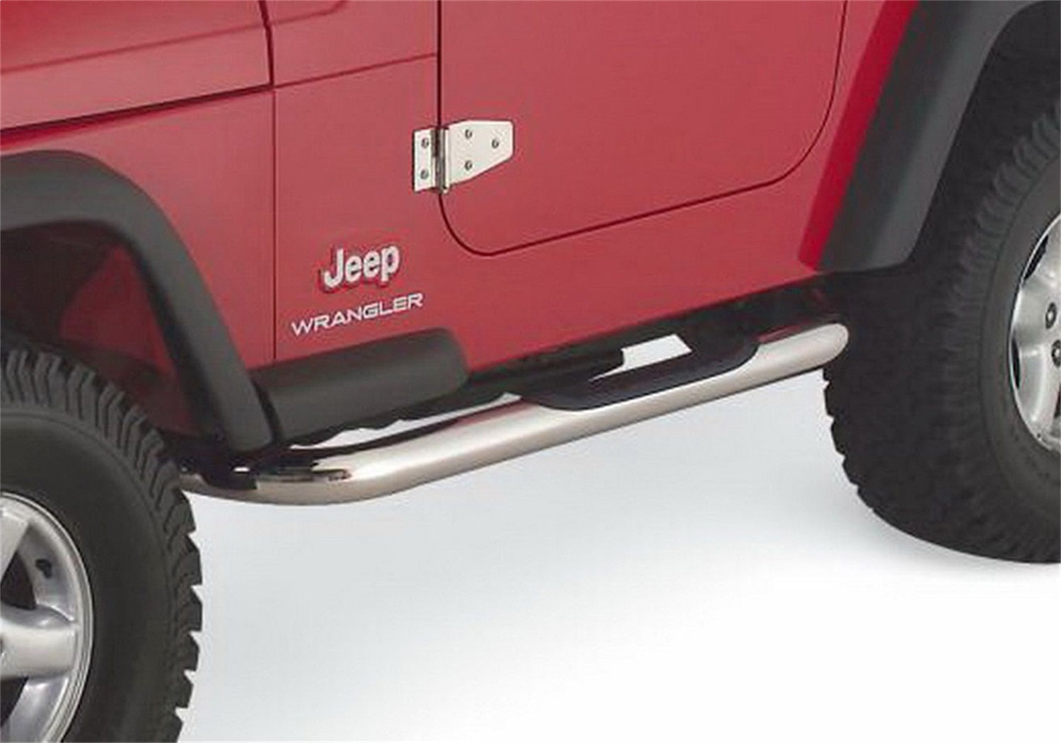 Rampage 9425 Body Side 3 in. Round Step Bar Wheel -To- Wheel
