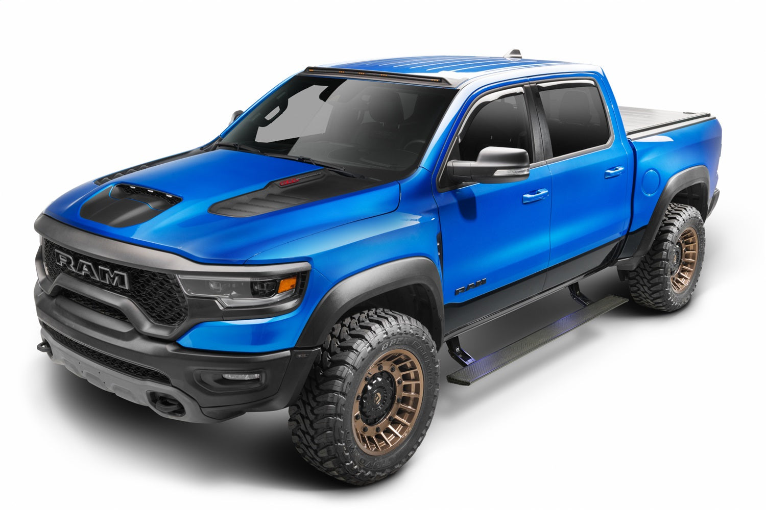 https://www.catalograck.com/ImgVDHR/AMP/AMP_PowerStep_Xtreme_Ram_TRX_3qtrlight_78240-01A.jpg