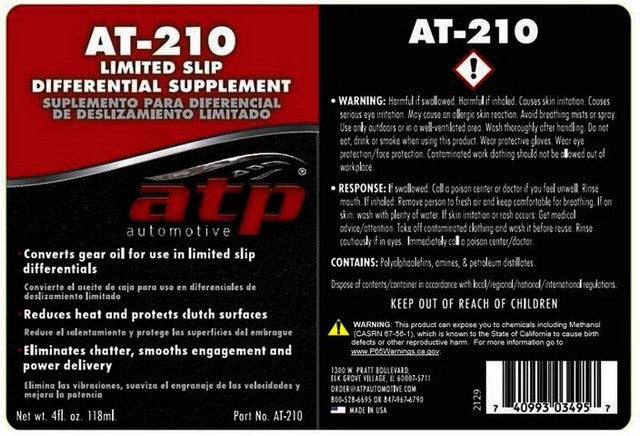 ATP Differential Oil Additive  AT-210