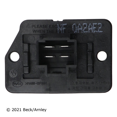 Beck/Arnley HVAC Blower Motor Resistor  204-0089