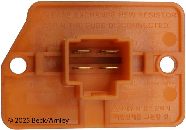 Beck/Arnley HVAC Blower Motor Resistor  204-0117