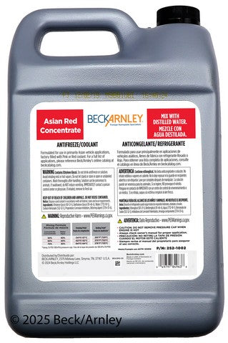 Beck/Arnley Engine Coolant / Antifreeze  252-1002