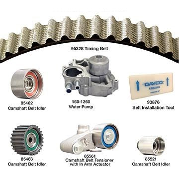 Dayco Engine Timing Belt Kit with Water Pump  WP328K1B