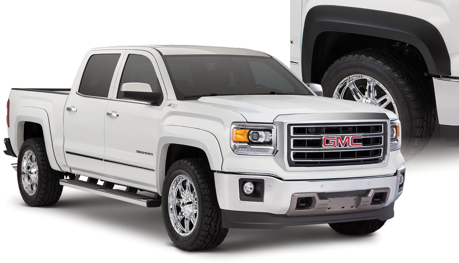 Bushwacker 40975-02 Extend-A-Fender Flares Fits 16-18 Sierra 1500