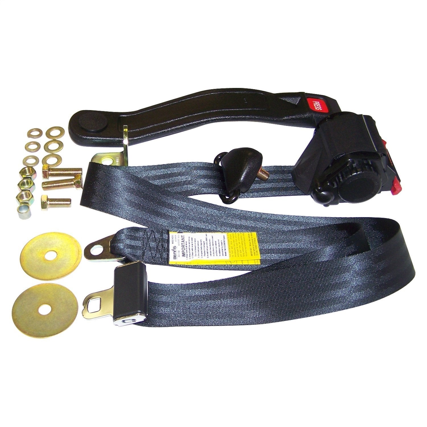 Crown Automotive BELT3B Seat Belt Set Fits 82-95 CJ5 CJ7 Scrambler Wrangler (YJ)