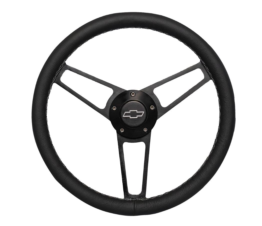 Grant 1906 Billet Series Leather Wheel and Installation Kit