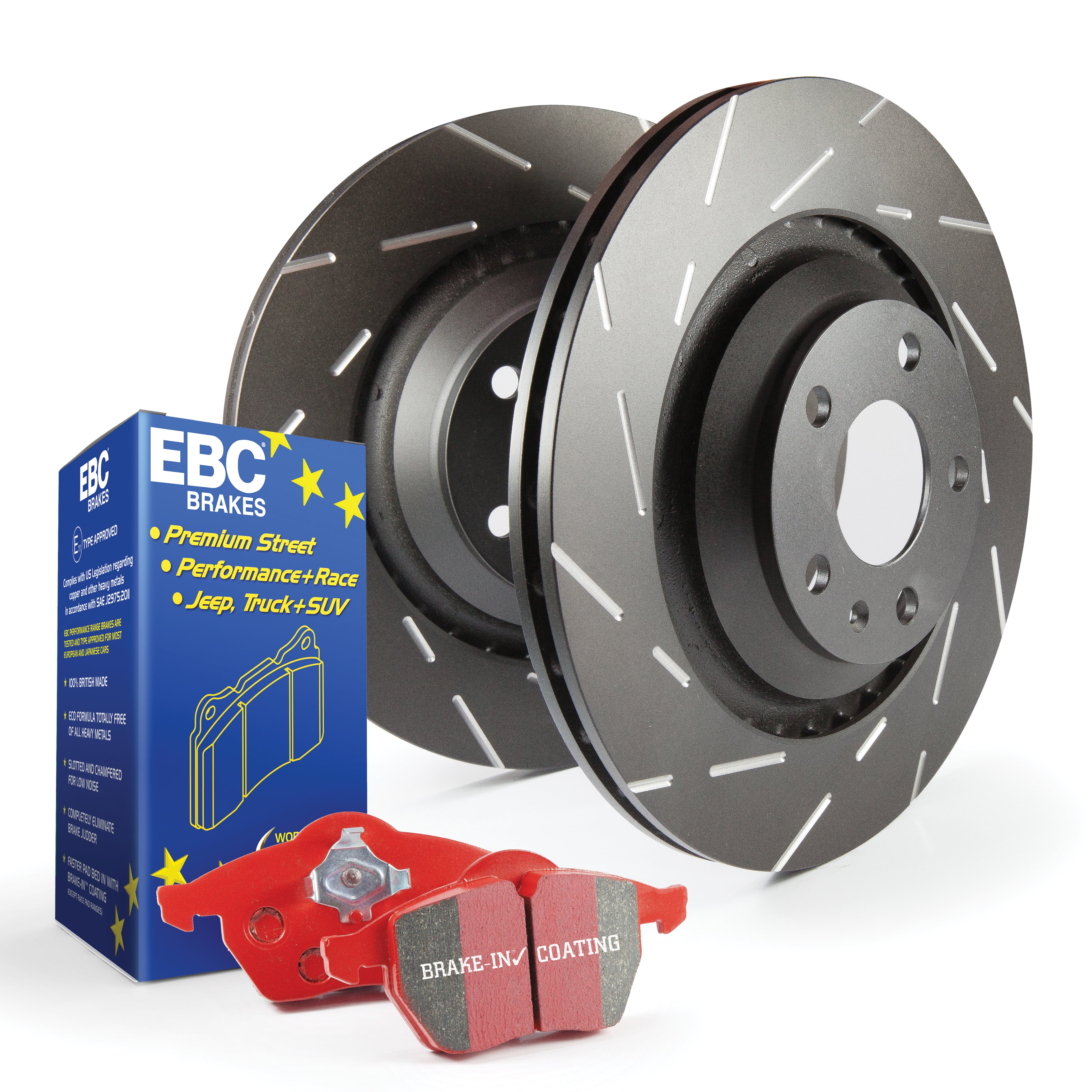 EBC Brakes S4KR1375 S4 Kits Redstuff and USR Rotor