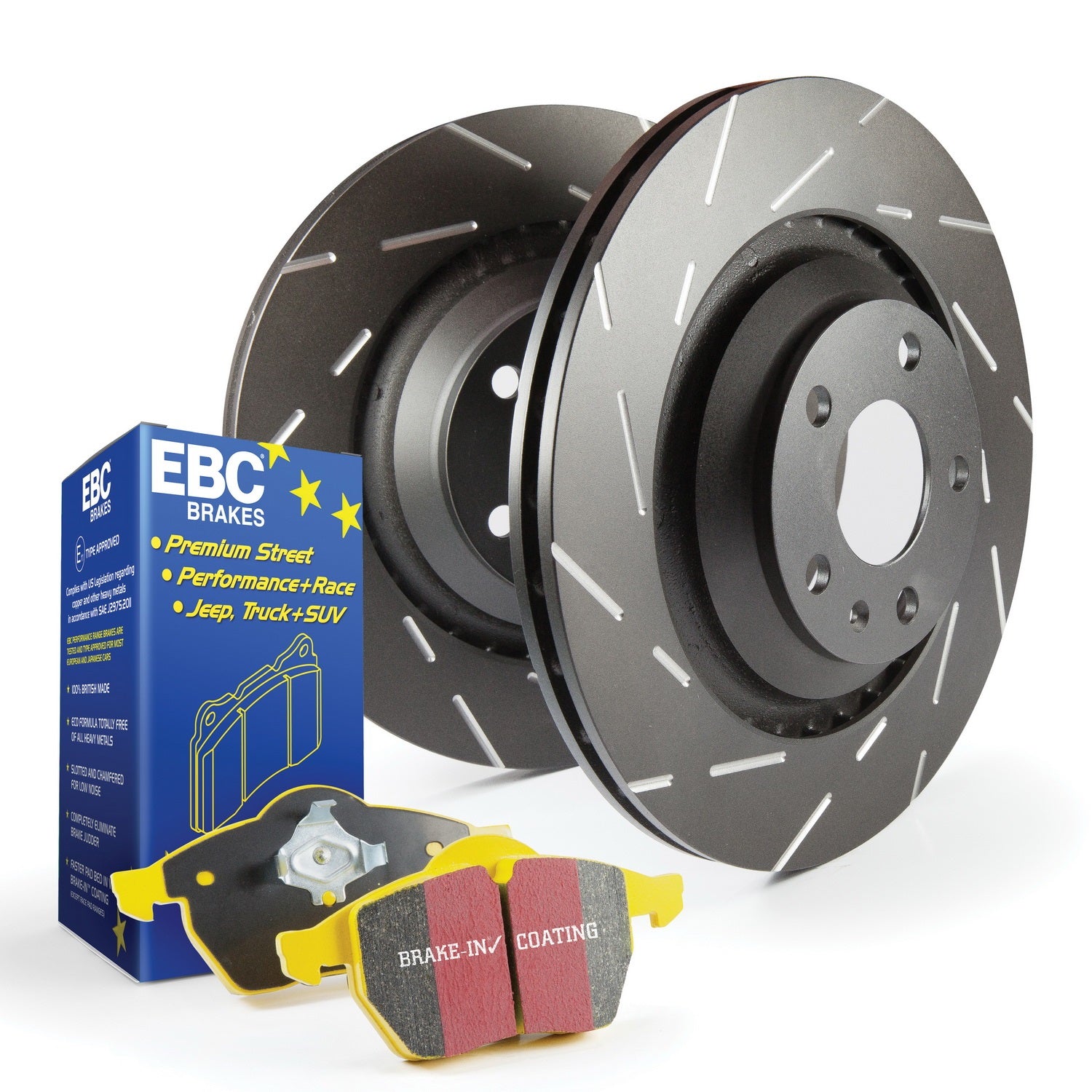 EBC Brakes S9KR1514 S9 Kits Yellowstuff and USR Rotors