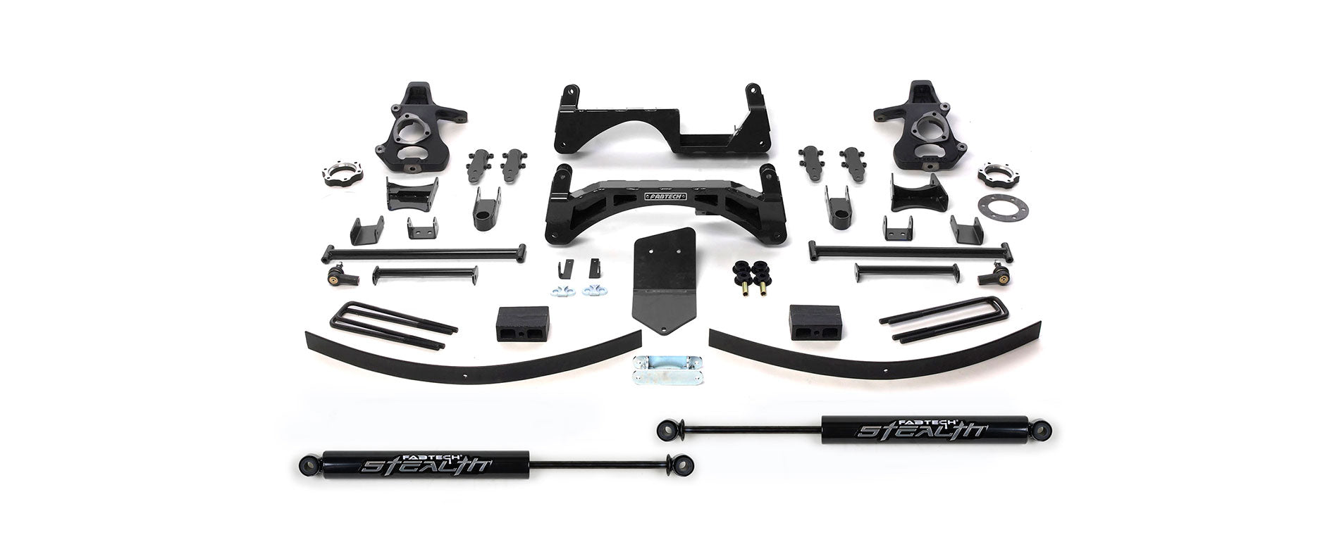 Fabtech K1024M Basic Lift System w/Shocks Fits 07-13 Sierra 1500 Silverado 1500