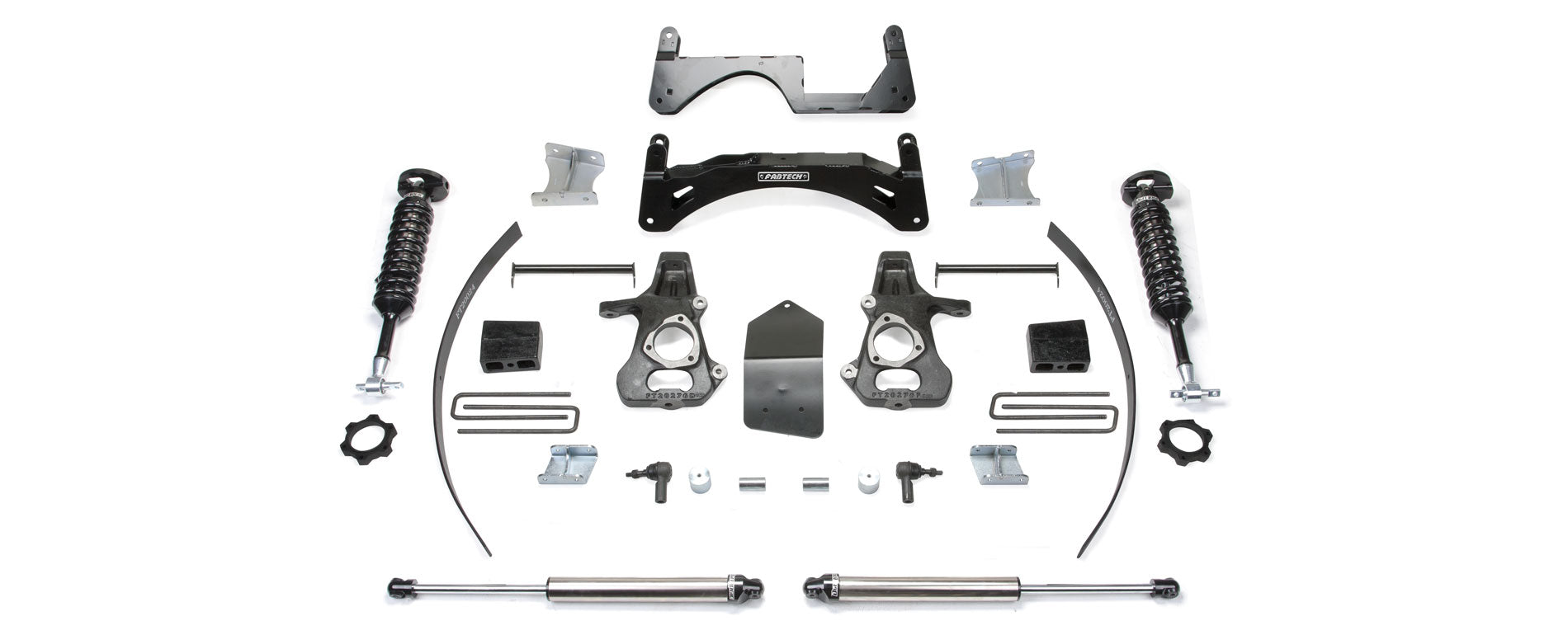 Fabtech K1068DL Basic Lift System w/Shocks Fits 14-18 Sierra 1500 Silverado 1500