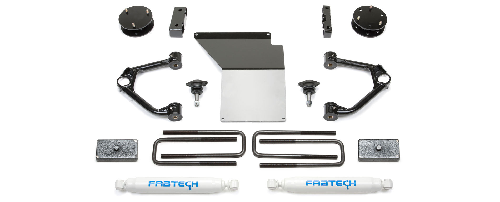Fabtech K1070 Budget Lift System w/Shock Fits 14-18 Sierra 1500 Silverado 1500