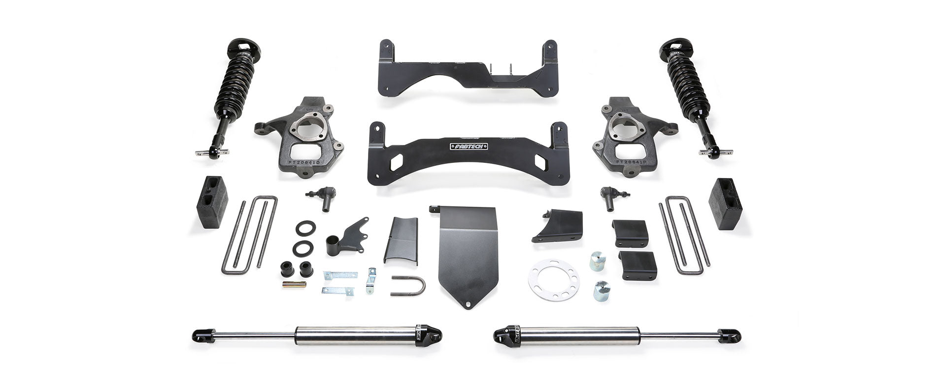 Fabtech K1083DL Basic Lift System w/Shocks Fits 14-18 Sierra 1500 Silverado 1500