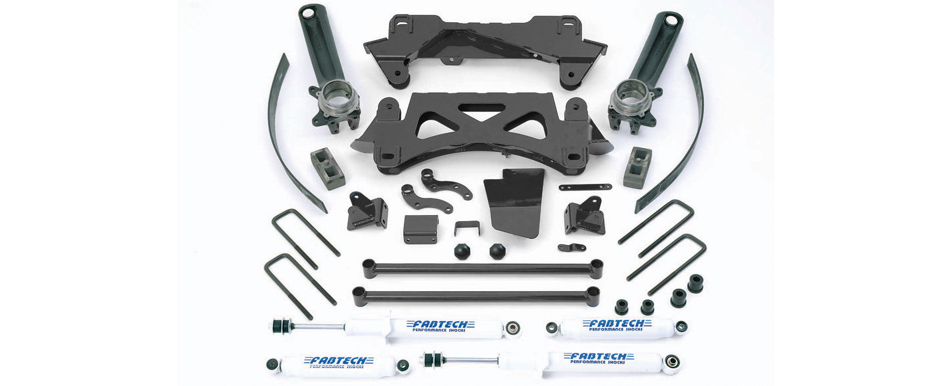 Fabtech K7003M Performance Lift System w/Shocks w/Stealth Monotube Shocks 6 in. Lift Performance Lift System w/Shocks