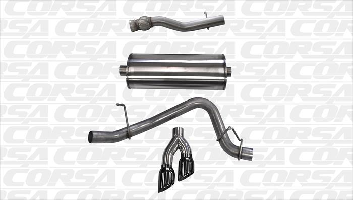 Corsa Performance 14749BLK Sport Cat-Back Exhaust System Fits Yukon Yukon XL