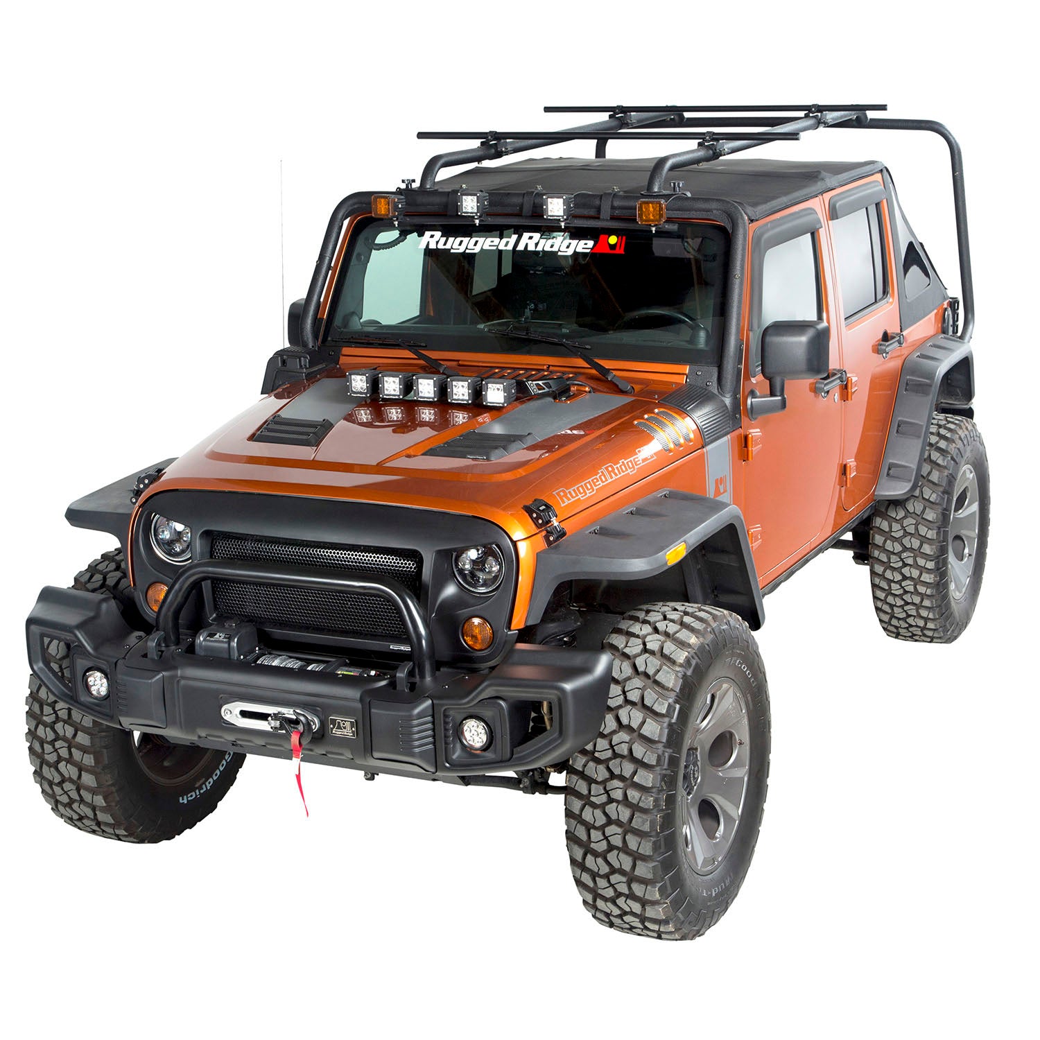 Rugged Ridge 11703.22 Sherpa Roof Rack Kit Fits 07-18 Wrangler (JK)