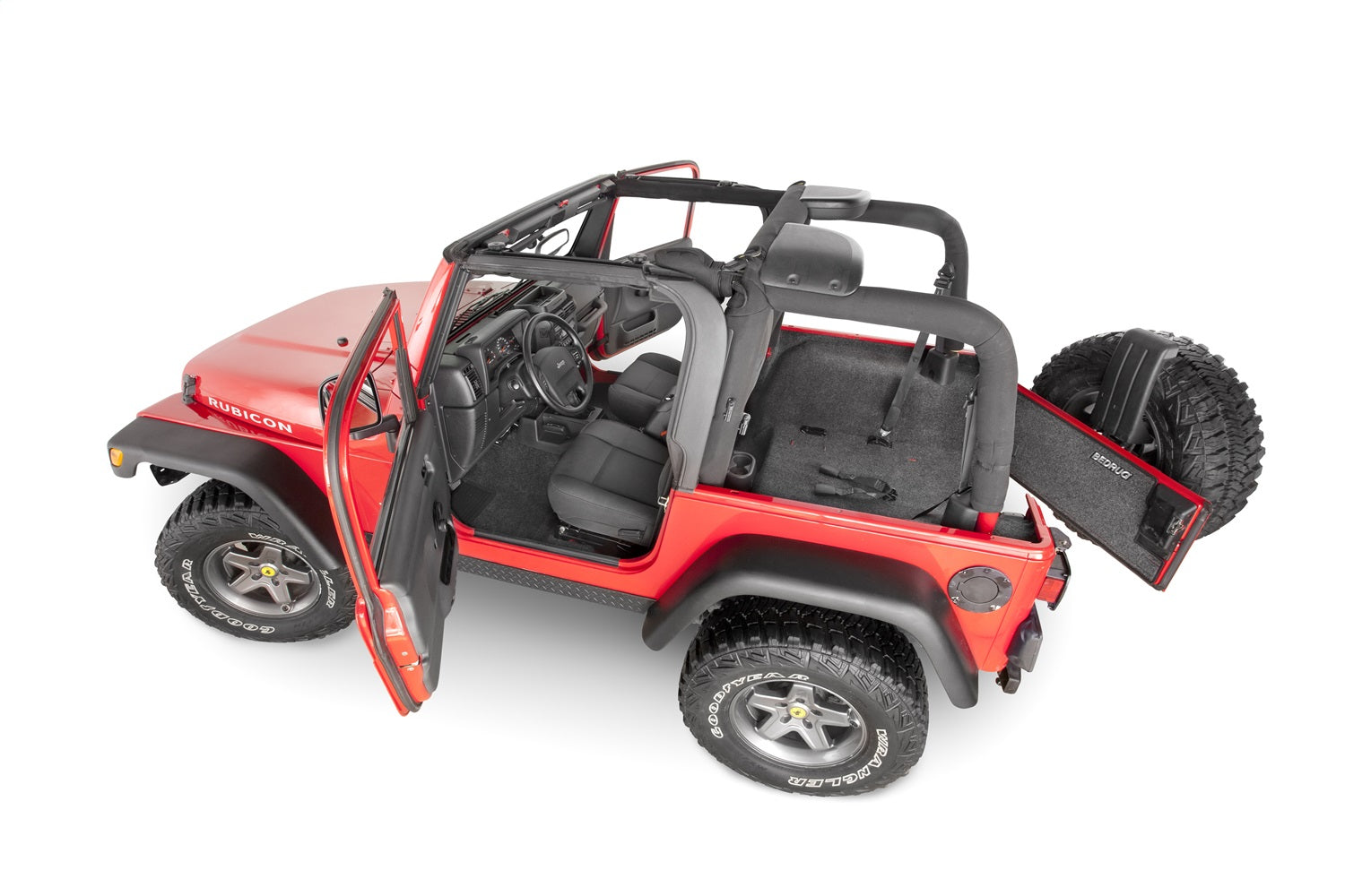 BedRug BRTJ97FNC BedRug Floor Kit Fits 97-06 Wrangler (TJ)