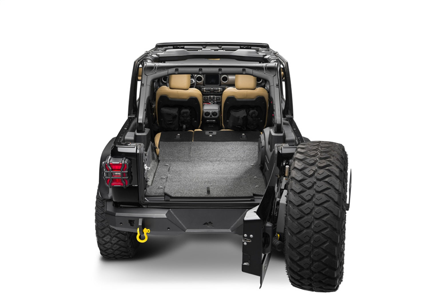 BedRug BRJL18R4GH BedRug Cargo Kit Fits 18-26 Wrangler Wrangler (JL)