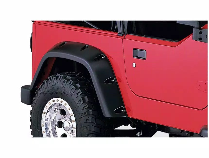 Bushwacker 10030-07 Pocket Style Fender Flares Fits 97-06 Wrangler (TJ)