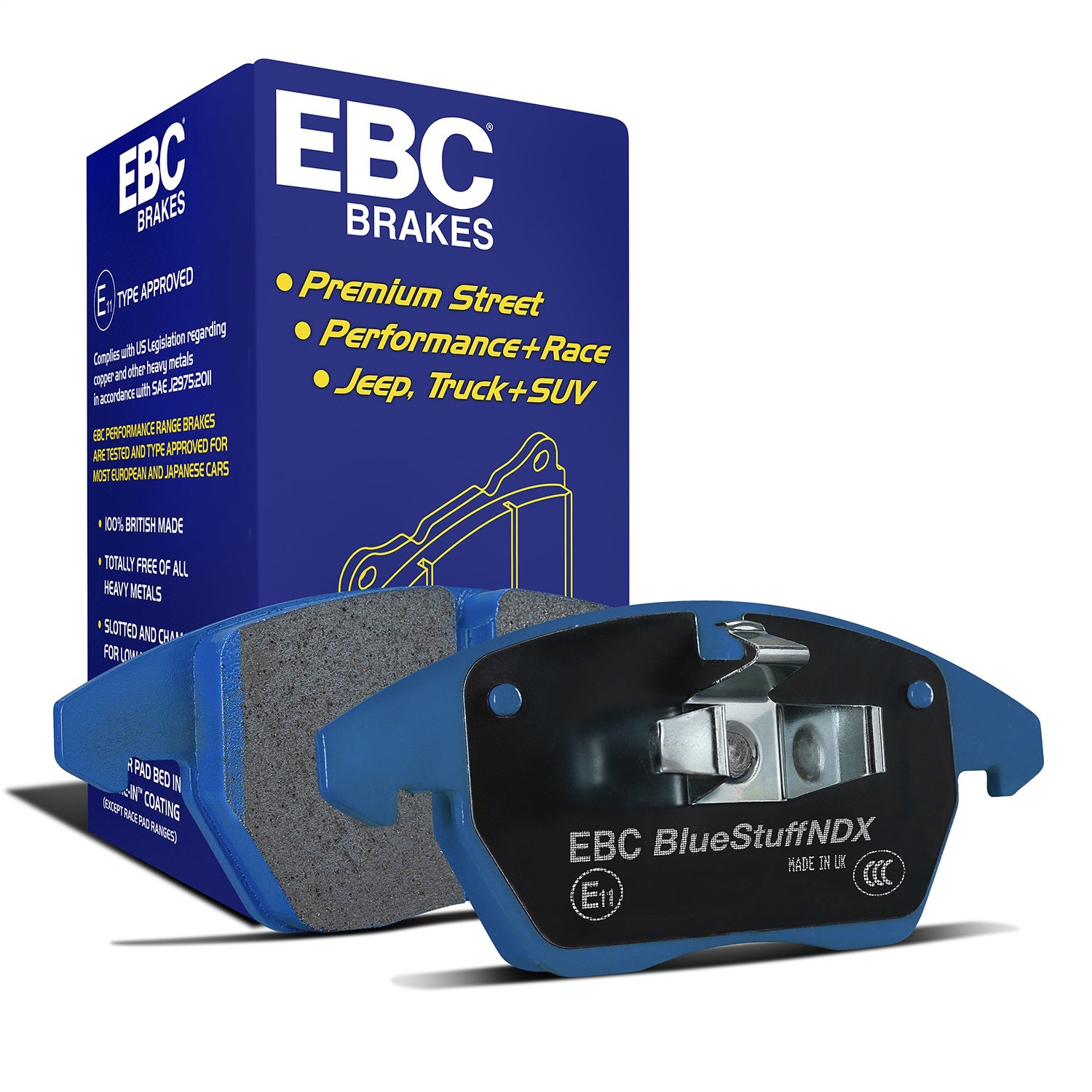 EBC Brakes DP51003B Bluestuff NDX Full Race Brake Pads Fits 94-05 Miata