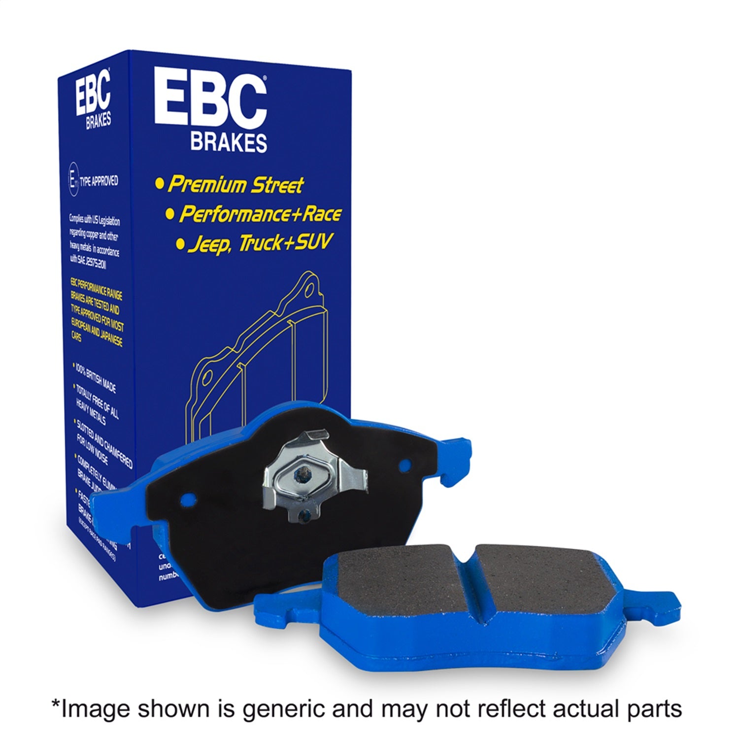EBC Brakes DP51701NDX Bluestuff NDX Full Race Brake Pads Fits 02-09 Cooper