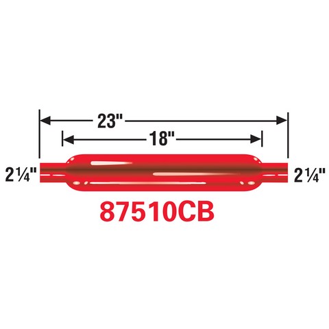 Cherry Bomb Exhaust Muffler-Universal,GLASSPACK  87510CB