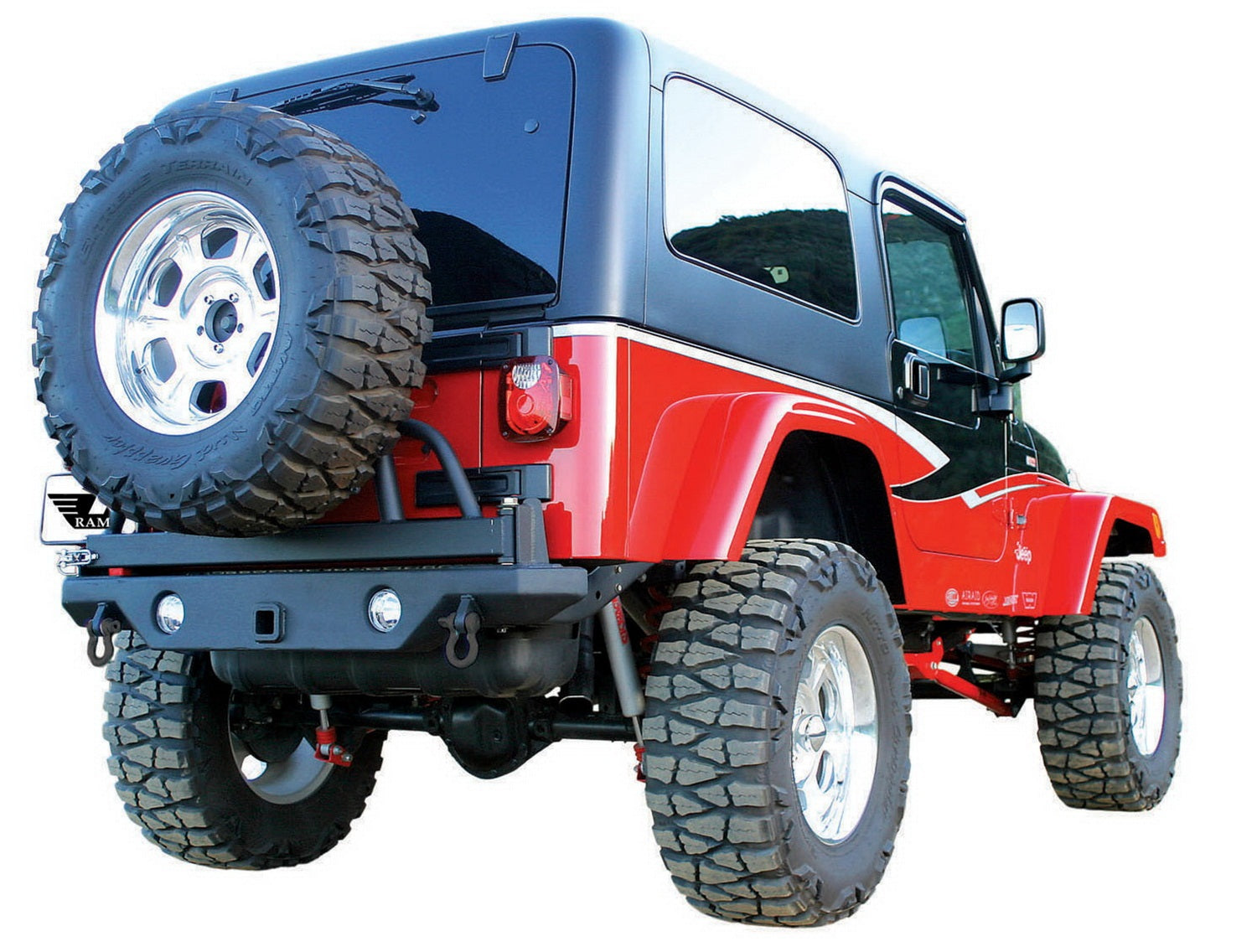 Rampage 88605 Rear Recovery Bumper Fits 07-18 Wrangler (JK)