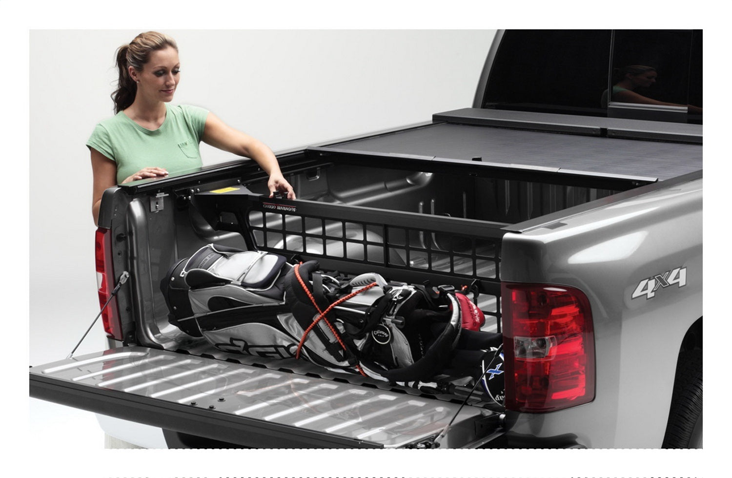 Roll-N-Lock CM111 Cargo Manager Rolling Truck Bed Divider Fits 09-14 F-150