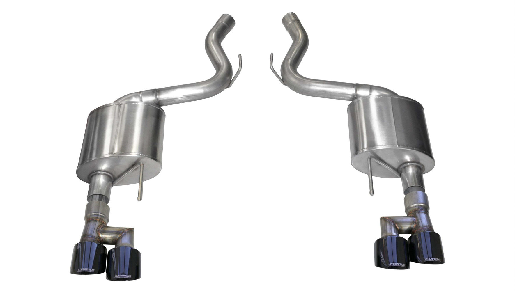 Corsa Performance 21039BLK Sport Axle-Back Exhaust System Fits 18-23 Mustang