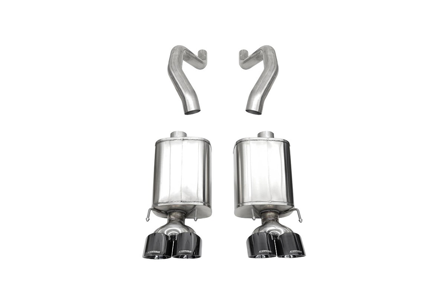 Corsa Performance 21077BLK Xtreme Axle-Back Exhaust System Fits 06-13 Corvette
