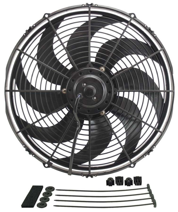 Derale 18916 Dyno-Cool Curved Blade Electric Fan