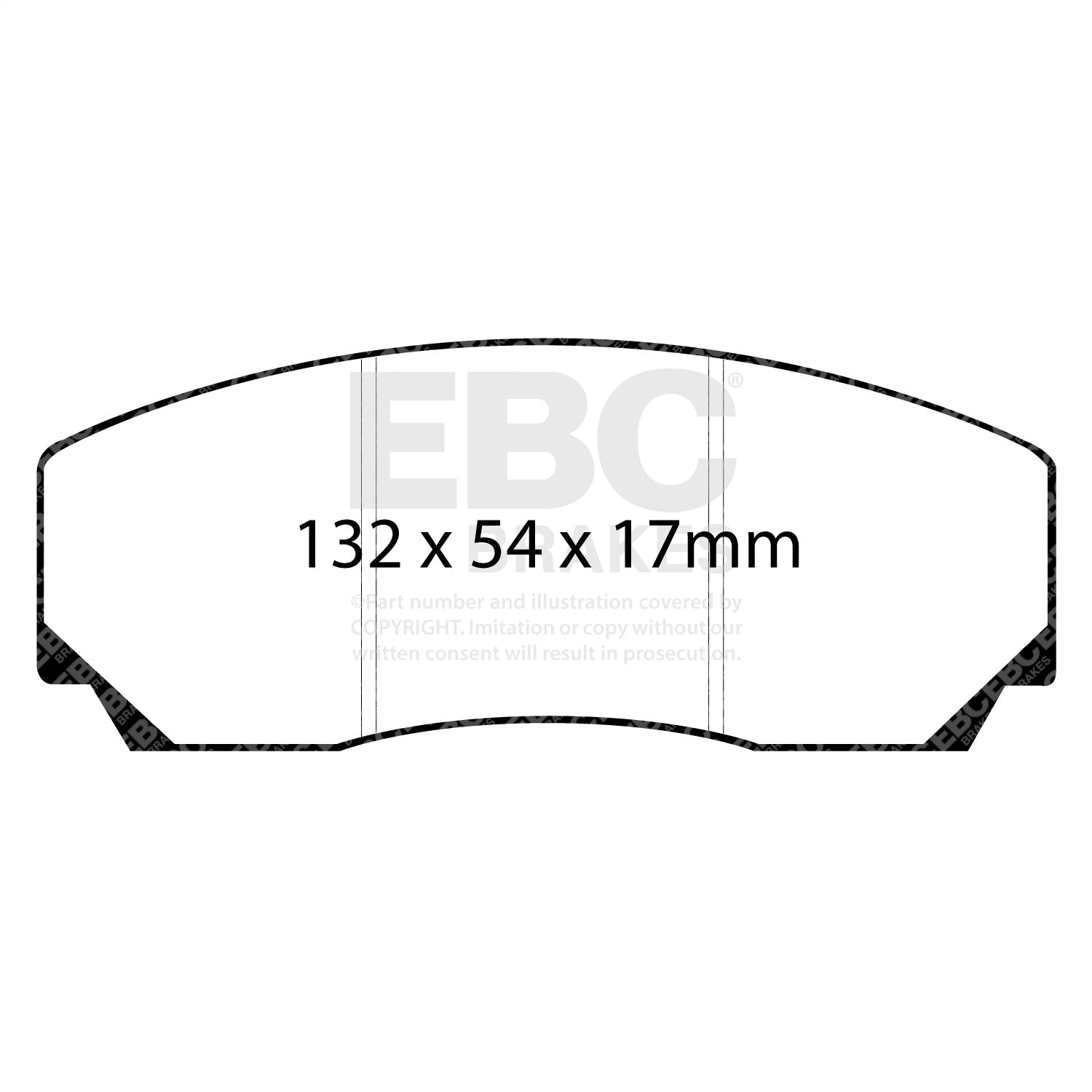EBC Brakes DP3002C Redstuff Ceramic Low Dust Brake Pads Fits 93-04 Esprit Virage