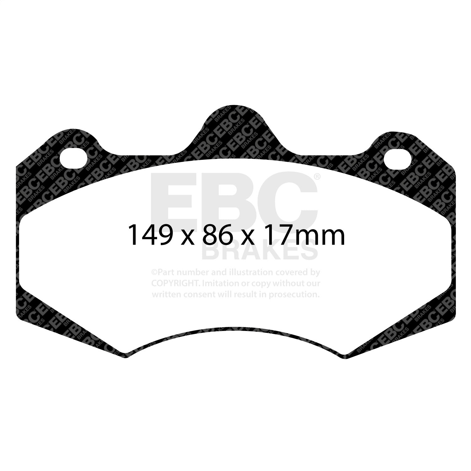 EBC Brakes DP3042C Redstuff Ceramic Low Dust Brake Pads