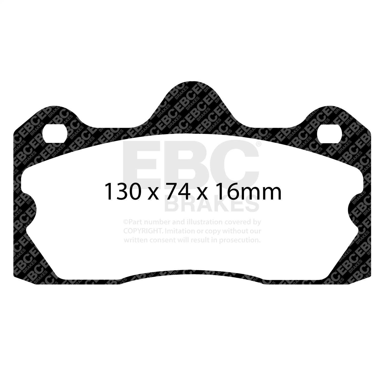 EBC Brakes DP3060C Redstuff Ceramic Low Dust Brake Pads Fits 10-16 Evora