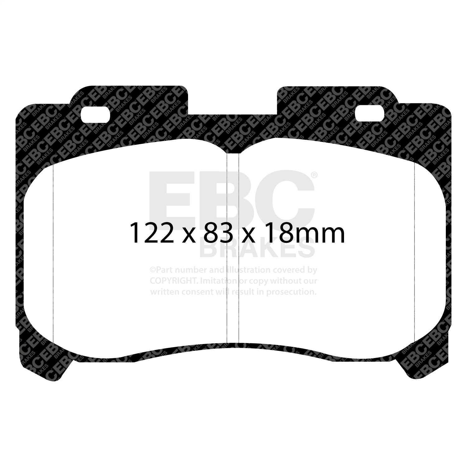 EBC Brakes DP31004C Redstuff Ceramic Low Dust Brake Pads Fits 93-98 Supra